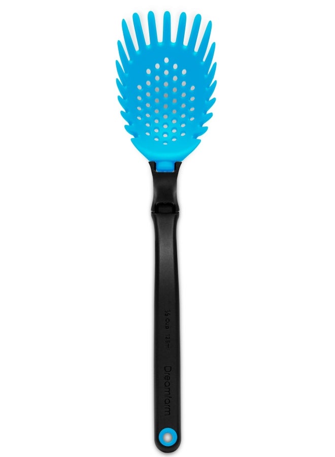 Dreamfarm Dreamfarm Holey Spadle Non-Stick Cooking Spoon & Serving Ladle with Holes, Durable and Easy to Use, Ideal for Cooking, Stirring, and Serving Without Mess, Blue Blue/Black  - Image 3