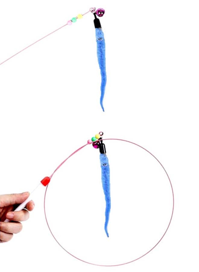 Generic Pet Retractable Wand With Caterpillar Toy Multicolour 37cm - Image 3