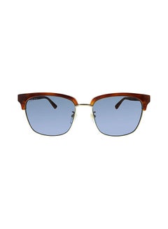 GUCCI Women's Clubmaster Style Sunglasses Havana With Blue Lenses  - Image 1