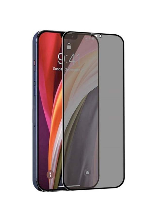 موفيت لاصقة حماية للشاشة من الزجاج المقوى مضادة للبكتيريا للحفاظ على الخصوصية لهاتف آيفون 12 برو شفاف