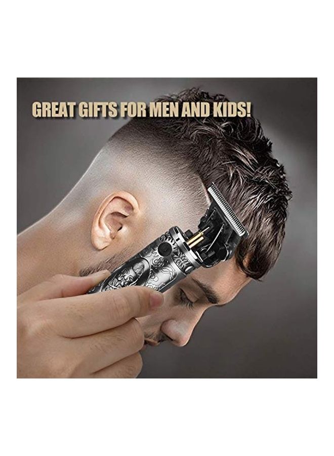 Professional Rechargeable Electric Hair Trimmer Set For Men Black - Image 2