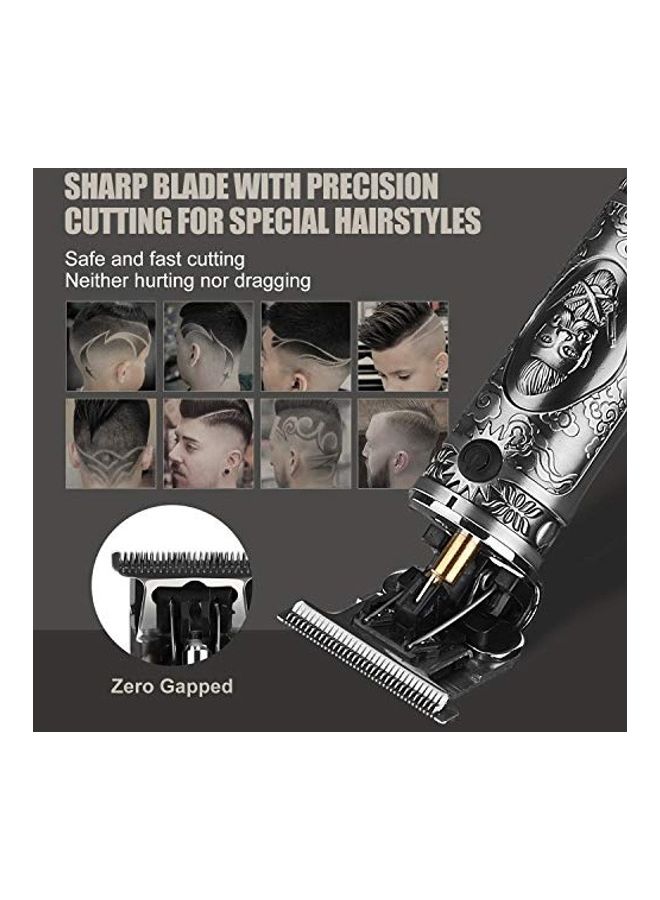 Professional Rechargeable Electric Hair Trimmer Set For Men Black - Image 3