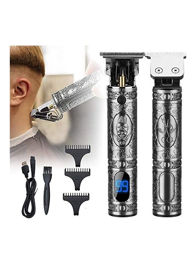Professional Rechargeable Electric Hair Trimmer Set For Men Black - Image 5