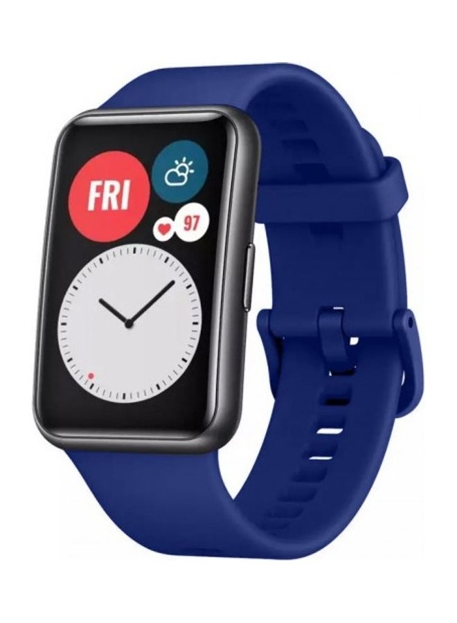 MARGOUN Huawei Watch Fit Silicone Band Replacement Sport Strap Dark Blue - Image 3