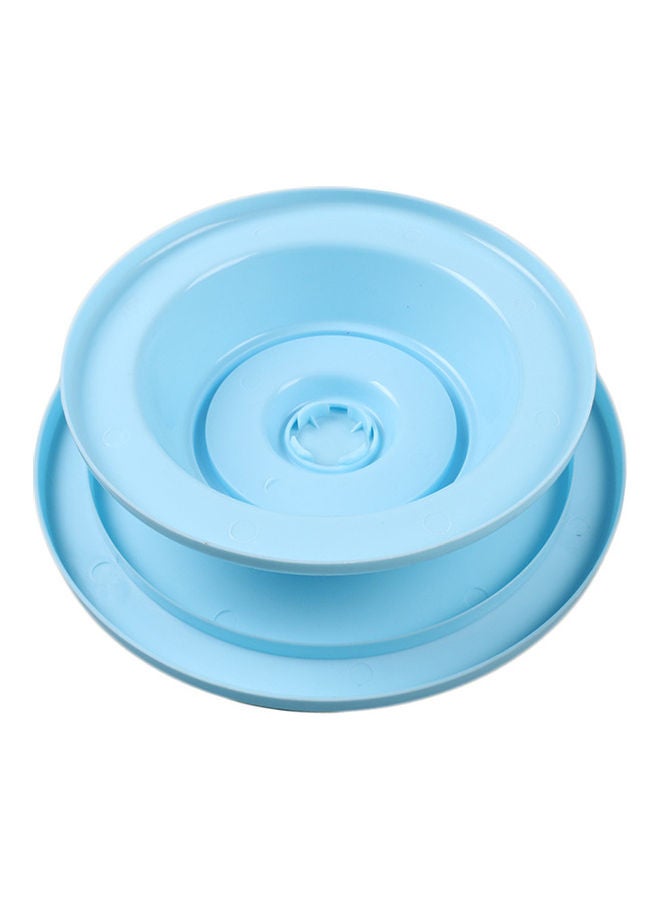 Non-Slipping Bottom Rotatable Revolving Decorating Stand Platform Blue 28.00 x 7.00 x 28.00cm  - Image 2
