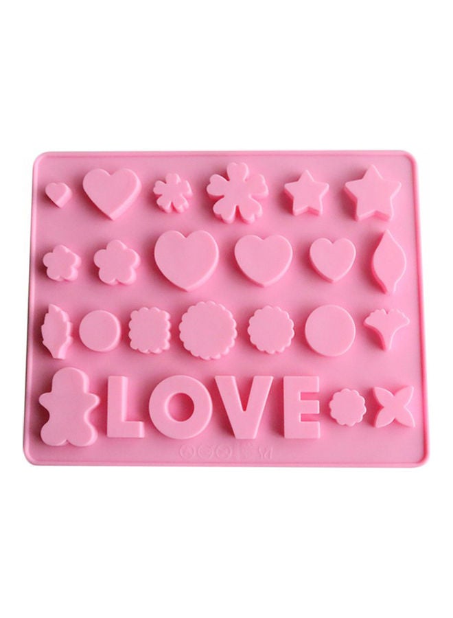 فيس مايل قالب خبز مستطيل الشكل من السيليكون من فيس ميل لون وردي - Image 1