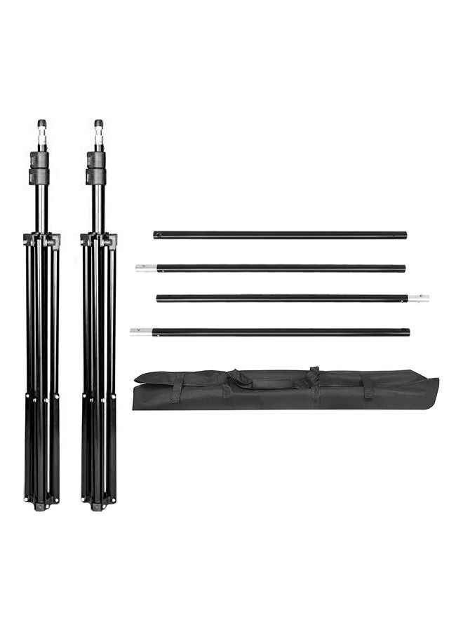 Aluminum Alloy Adjustable Studio Backdrop Stand Bracket Black - Image 4