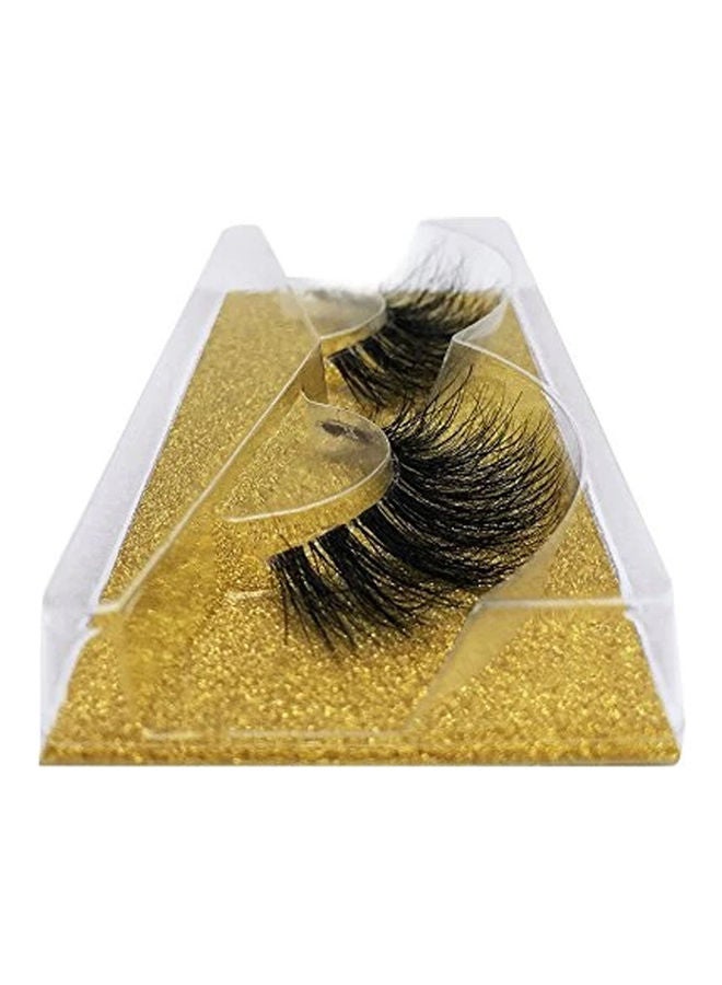 AIWANTO - 2-Pair Mink False Eyelashes with Applicator Black - Image 1