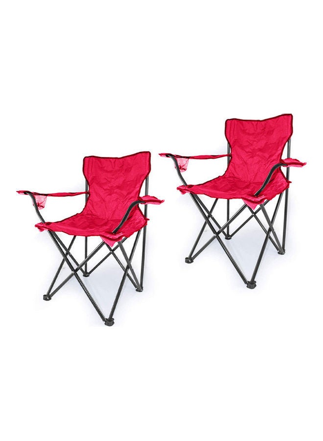 MARGOUN 2-Piece Foldable Camping Chair Set with Bag 90 x 50cm - Image 1