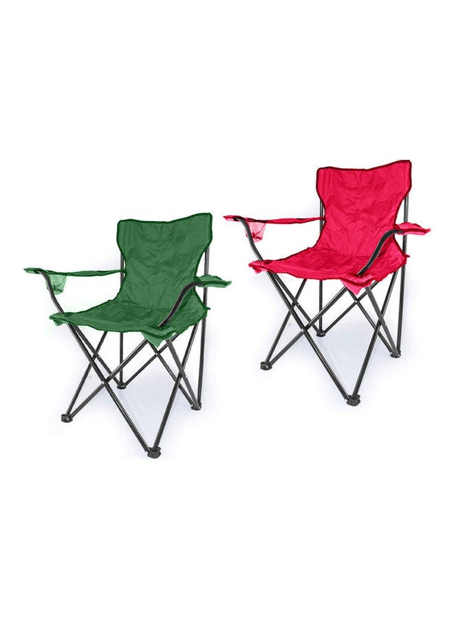 MARGOUN 2-Piece Foldable Camping Chair Set with Bag 90 x 50cm - Image 1