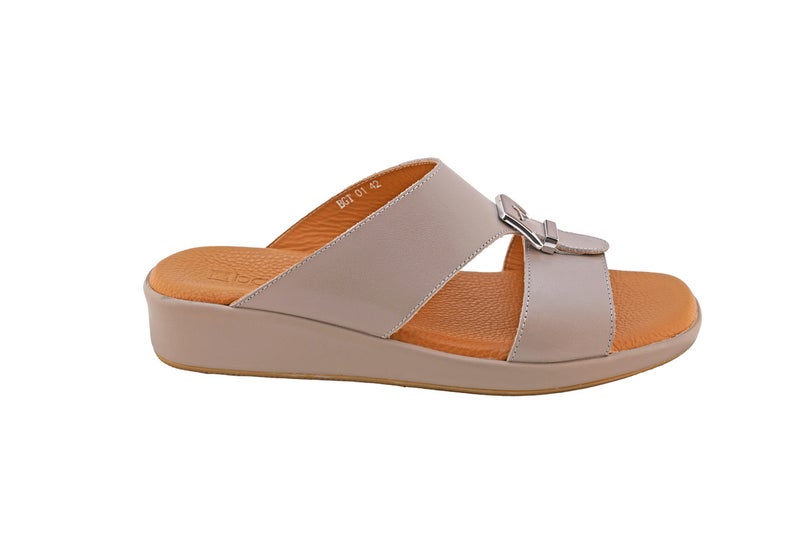 barjeel uno - Stylish Slip-On Casual Sandals Tortora Beige - Image 1