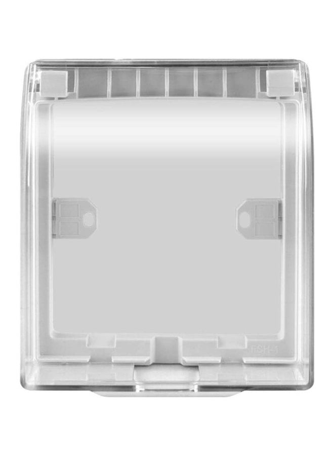 Universal Waterproof Switch Box Cover Protector Wall Plate Clear 3x3inch - Image 1