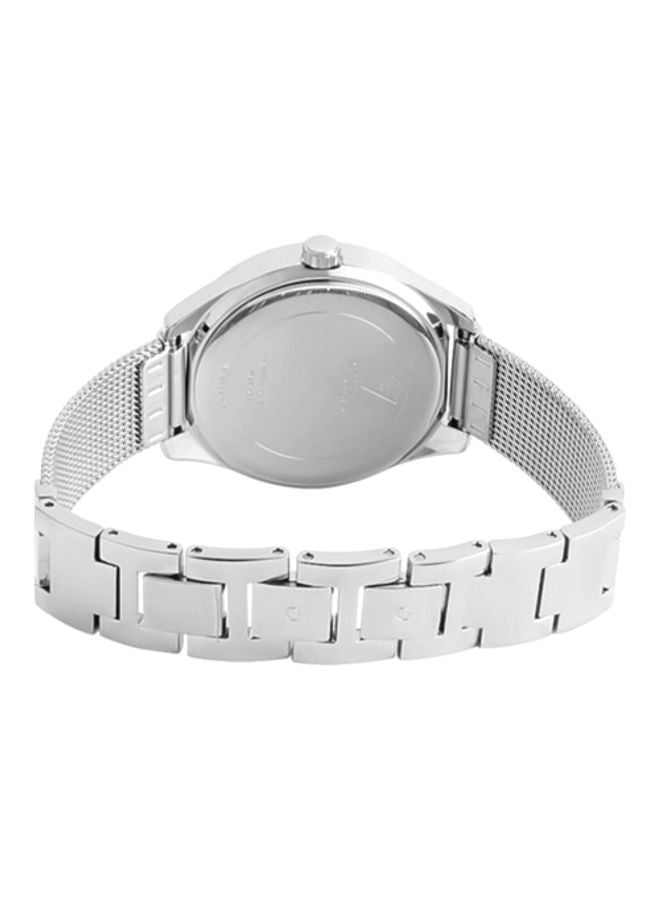 جس ساعة يد بعقارب وسوار من الستانلس ستيل طراز W1142L1 للنساء - Image 2