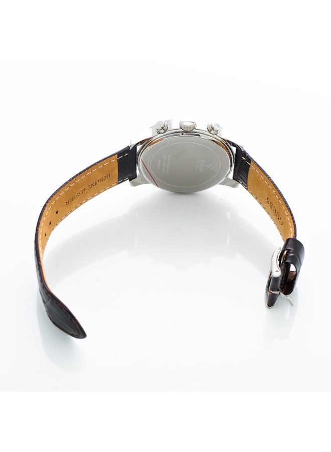 جس ساعة يد كرونوغراف بسوار من الجلد طراز W0380G1 للرجال - Image 4