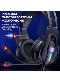 onikuma K16 Professional Wired Gaming Headset With Mic For PS4/PS5/XOne/XSeries/NSwitch/PC black  - Image 3