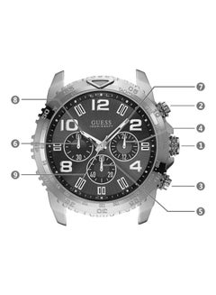 Men's Velocity Water Resistant Chronograph Watch W0598G2 - v1620218460/N29226749A_6