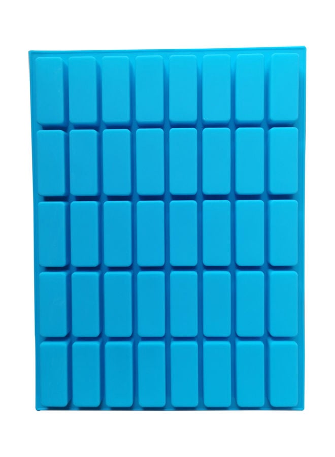 قالب مستطيل من السيليكون يحتوي على 40 تجويفا أزرق 29  x   22سم  - Image 1