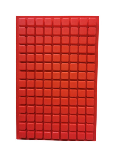 126-Cavity Flexible and Non-stick Ice Cube Tray Red 30  x   20cm