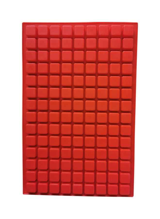 126-Cavity Flexible and Non-stick Ice Cube Tray Red 30  x   20cm