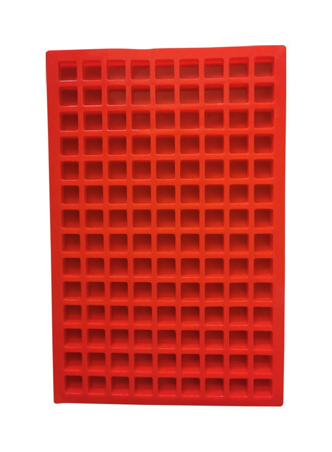 126-Cavity Flexible and Non-stick Ice Cube Tray Red 30  x   20cm