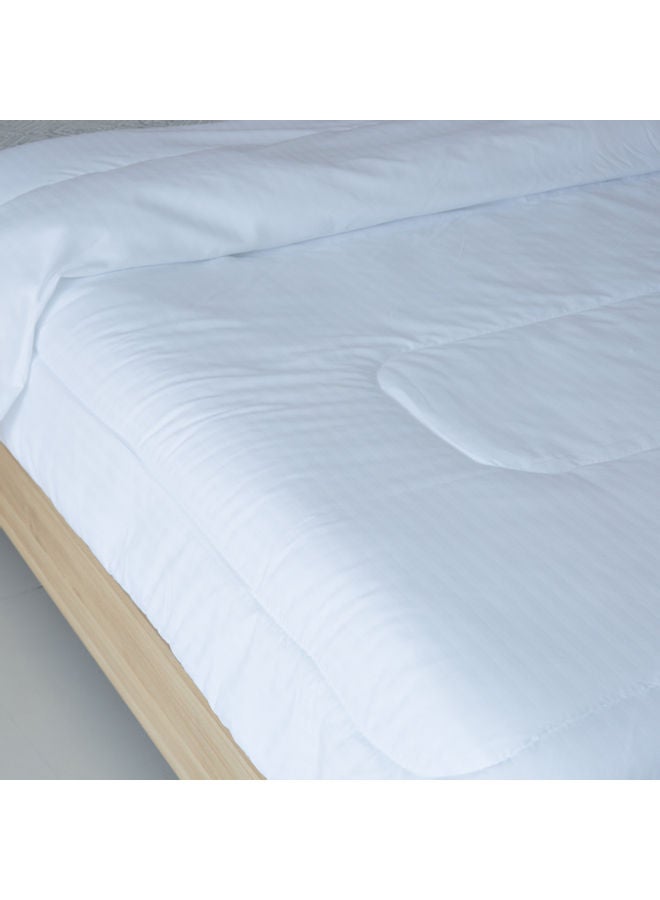 Home Box Hilton King Duvet Cover Polyester White  - Image 3