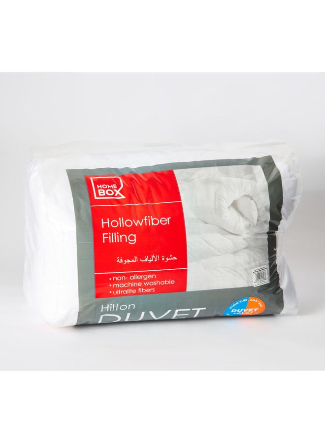 Home Box Hilton King Duvet Cover Polyester White  - Image 5