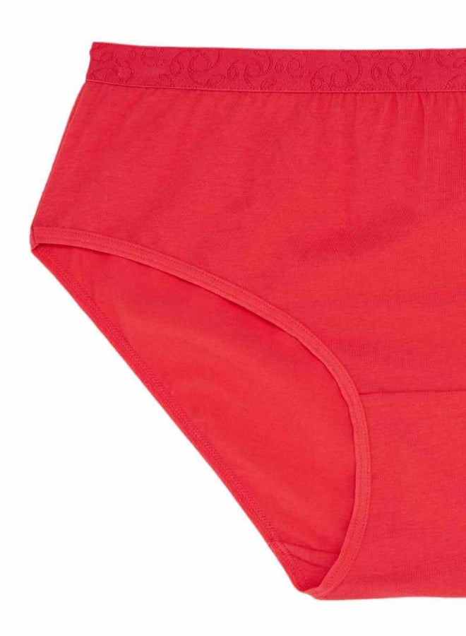 JOCKEY - Solid Pattern Boy Leg Brief Red - Image 1