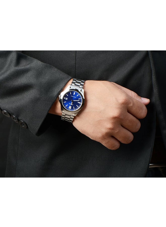 Men's Water Resistant Analog Watch MTP-1215A-2A2DF - 43 mm - Silver