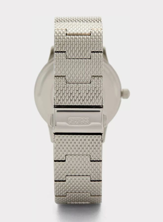 GUESS Men's Exchange Water Resistant Analog Watch W0921G1 - 39 mm - Silver - Image 4