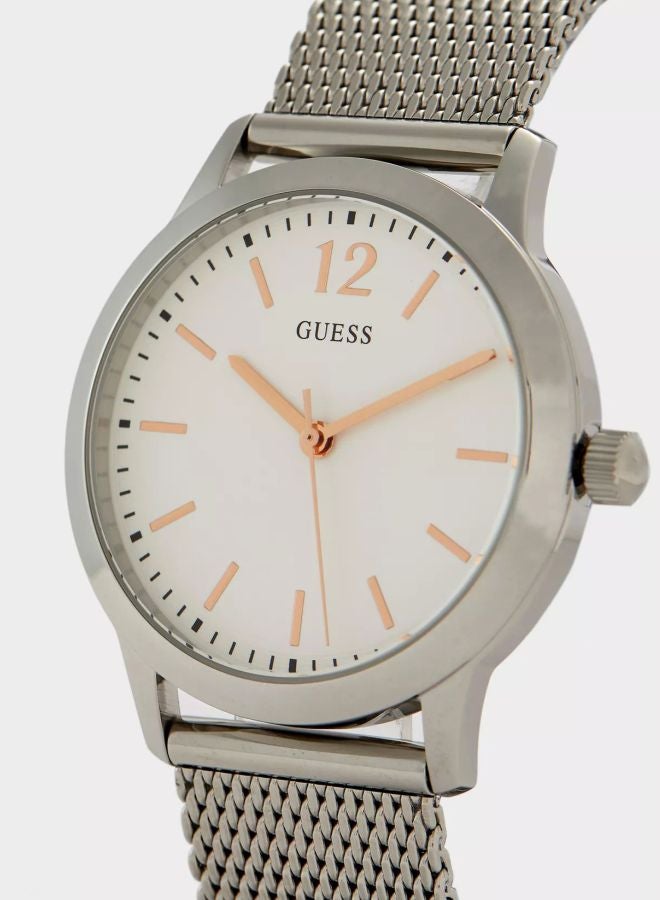 GUESS Men's Exchange Water Resistant Analog Watch W0921G1 - 39 mm - Silver - Image 5