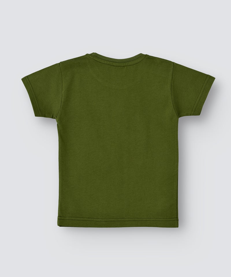 بيبي كلو تيشيرت يحمل طبعة لعبارة "Eid Mubarak" أخضر - Image 2