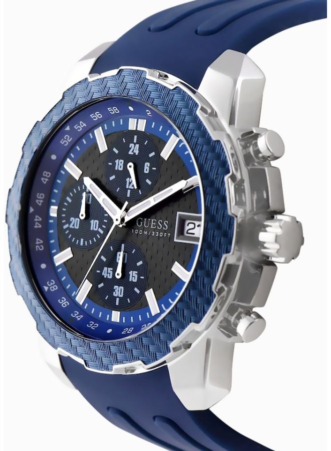 GUESS Men's Octane Water Resistant Analog Watch W1047G2 - 46 mm - Blue - Image 5
