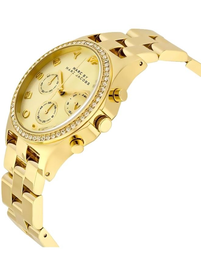 مارك جاكوبس ساعة كونوجراف بسوار من الستانلس ستيل طراز MBM3105 للنساء - Image 3