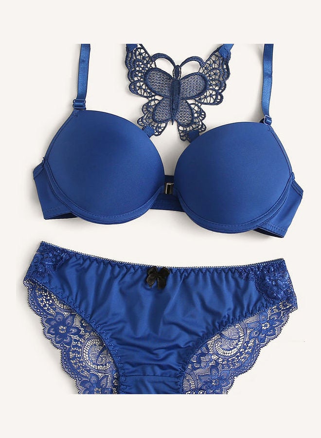 Bra Underwear Set Blue 