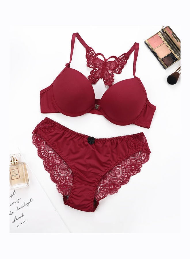 Generic - Bra Underwear Set Red - Image 1