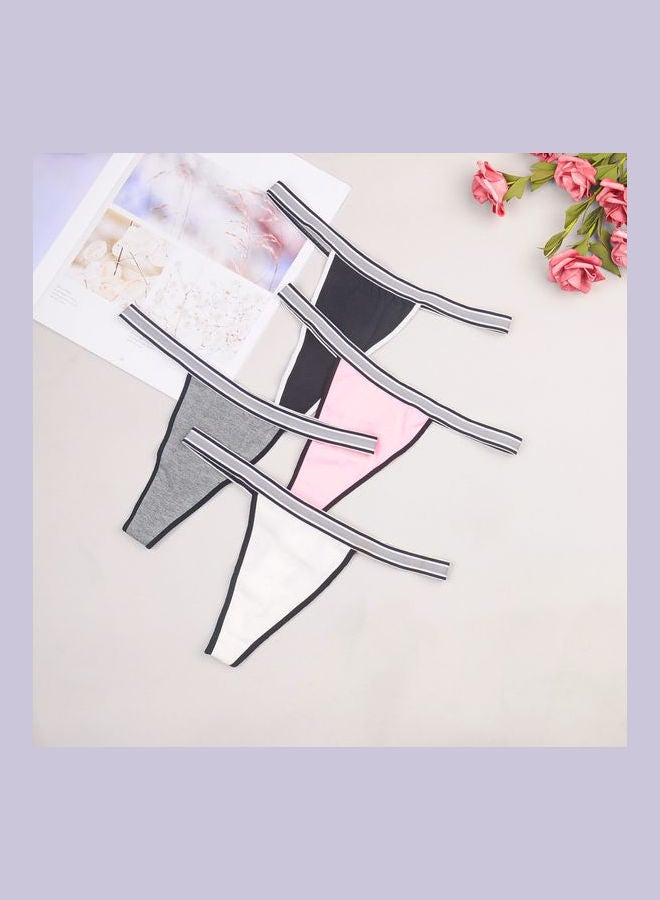 4-Piece G-String Set Multicolour 