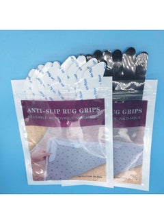 Generic 8 Pieces Rug Gripper Carpet Fixed Stickers Non-slip Waterproof Strip-Mat Black 18x2x3cm  - Image 3