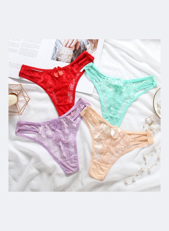4-Piece G-String Briefs Multicolour  - Image 1