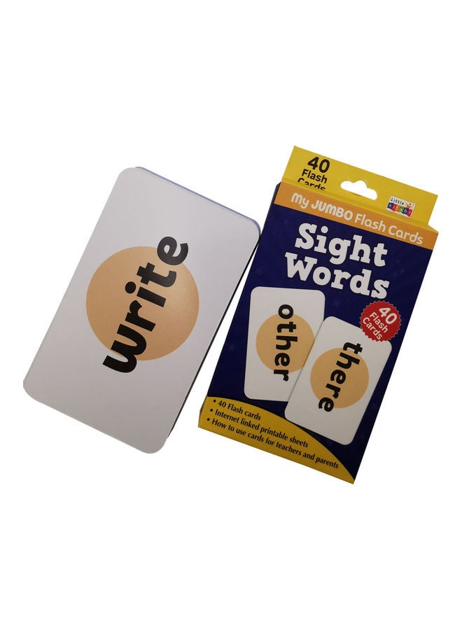 Little Kitabi 40 My Jumbo Flash Cards - Sight Words - Image 1