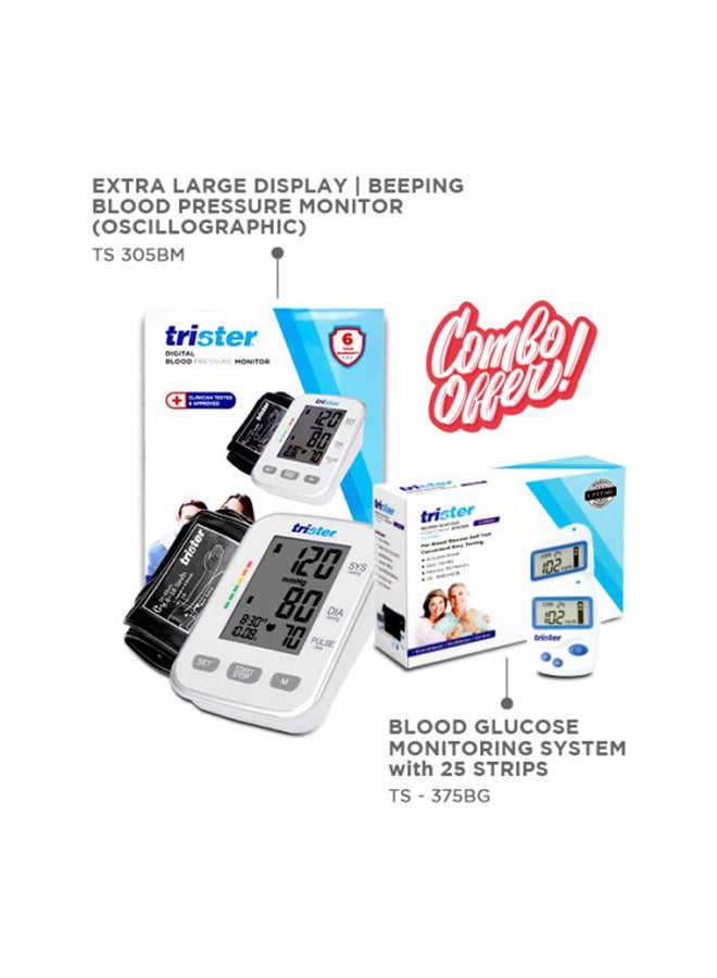 trister - Bundle of Blood Pressure Monitor TS-305BM + Glucose Monitor TS-375BG - Image 1