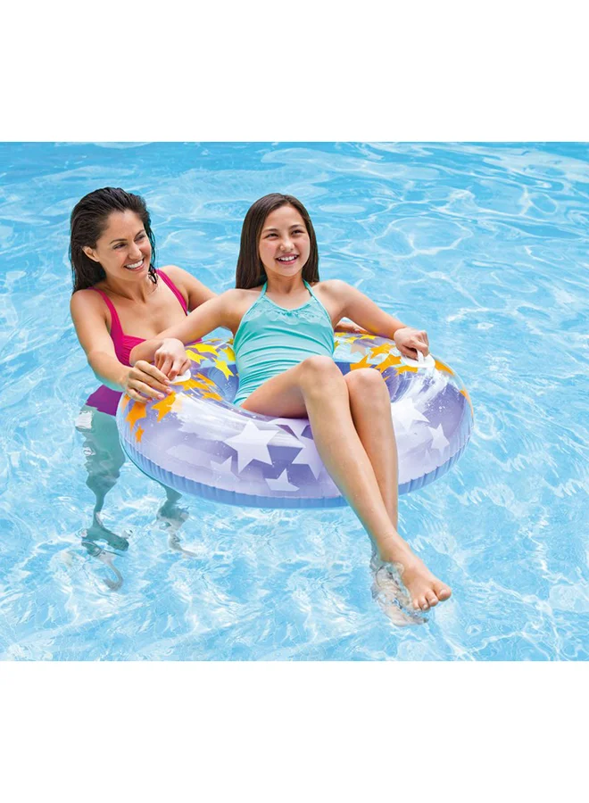 INTEX Swirly Whirly Inflatable Pool Swim Tubes - Assortment 91cm
