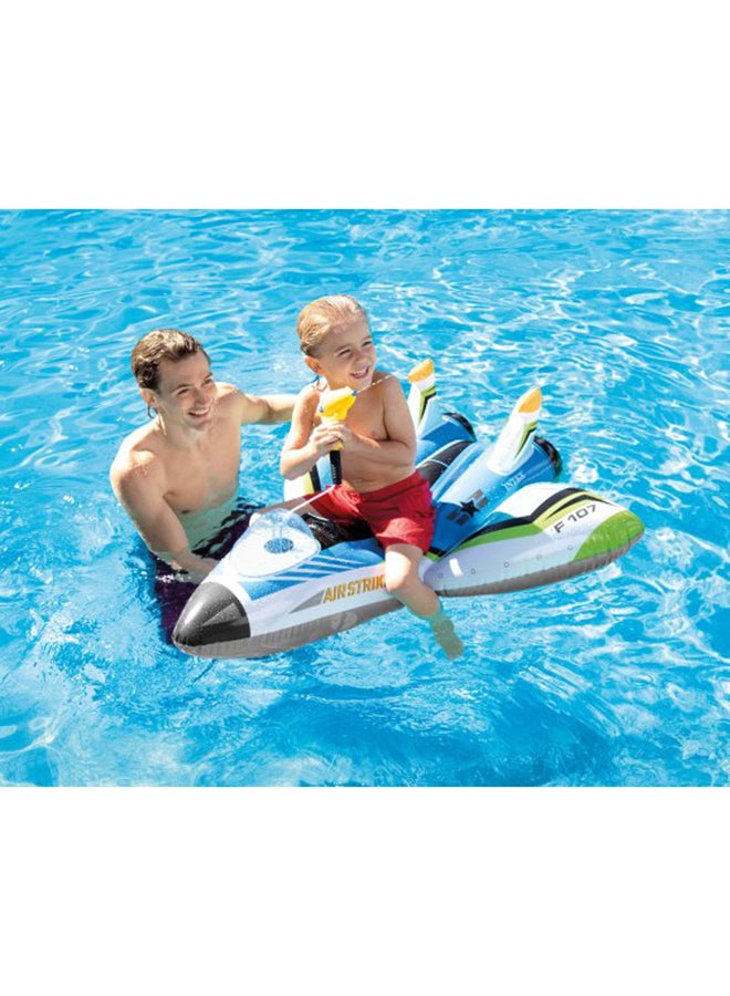 INTEX - Plane Ride-On Inflatable Pool Floats w/ Water Guns - Assortment 117cm - Image 1