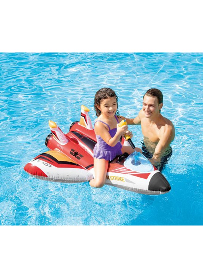 INTEX - Plane Ride-On Inflatable Pool Floats w/ Water Guns - Assortment 117cm - Image 1