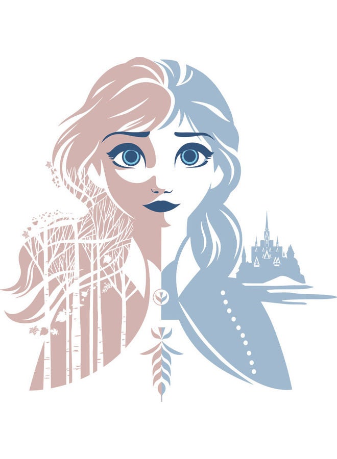 ملصق جداري يحمل كلمة "Princess" متعدد الألوان - Image 1