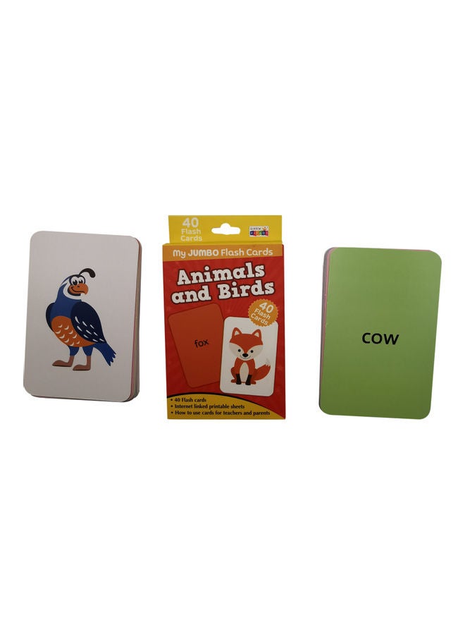 Little Kitabi 40 My Jumbo Flash Cards - Animals And Birds  - Image 5