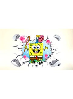 3D Spongebob Wall Sticker Multicolour
