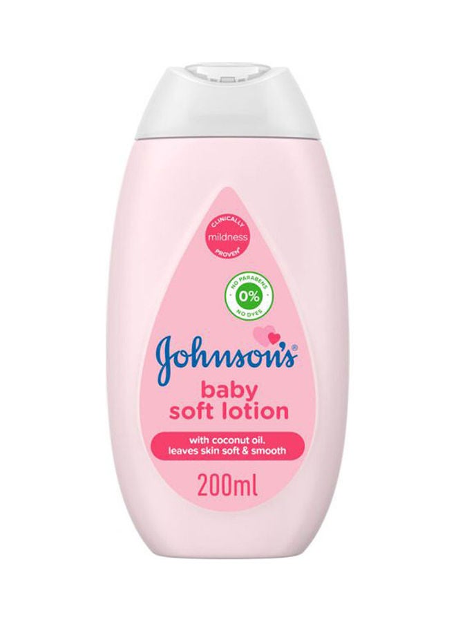 Johnson's Baby Soft Lotion Nourishing Formula Free Of Parabens & Dyes, 200ml - Image 1