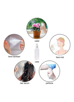 Generic 5-Piece Plastic Spray Bottle Clear 100ml  - Image 2