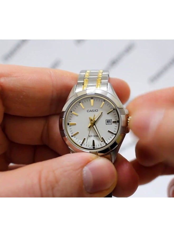 CASIO Women's Stainless Steel Analog Watch LTP-1308SG-7ADF - 36 mm - Silver/Gold - Image 4