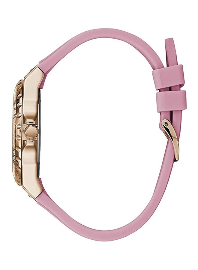 جس ساعة يد بعقارب مقاومة للماء طراز W1053L3 - مقاس 39 مم - لون وردي للنساء - Image 3